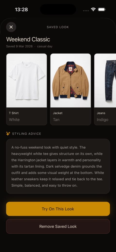 Weekend Classic outfit with personalised styling advice